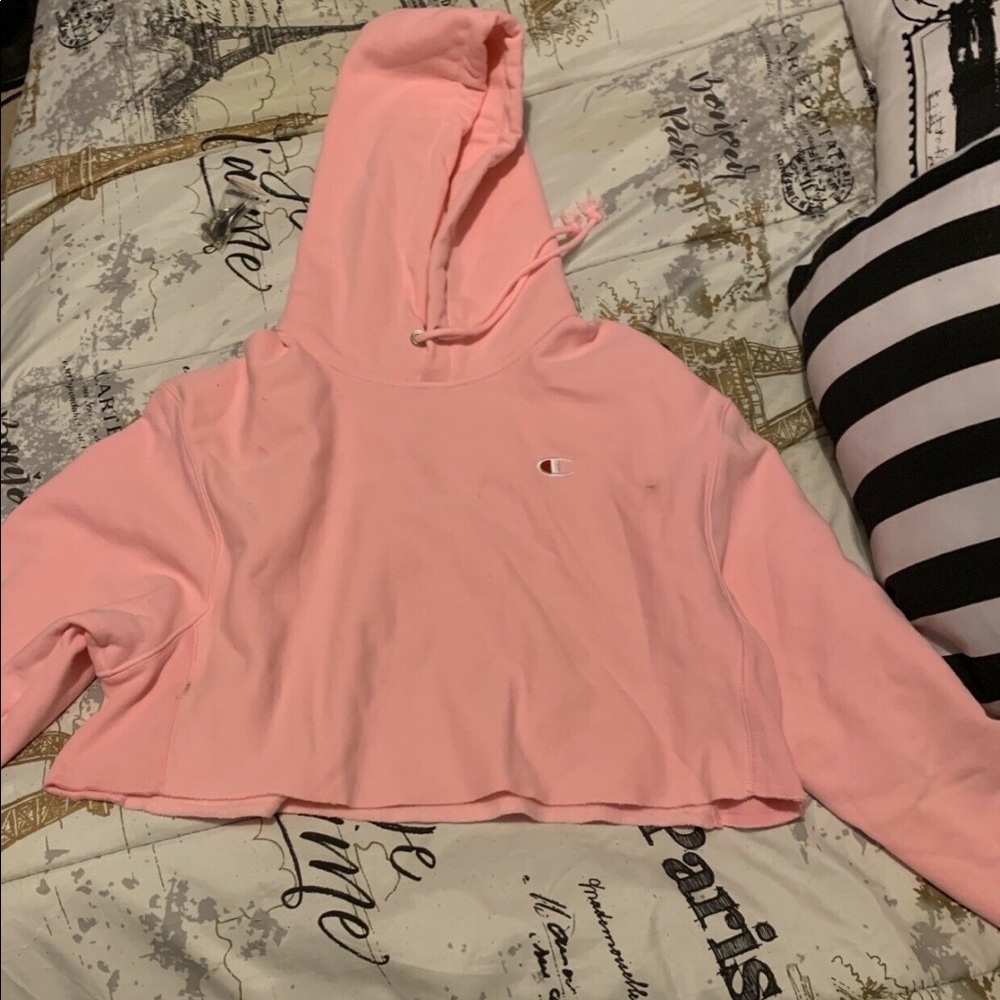 Champion cropped hoodie size medium
